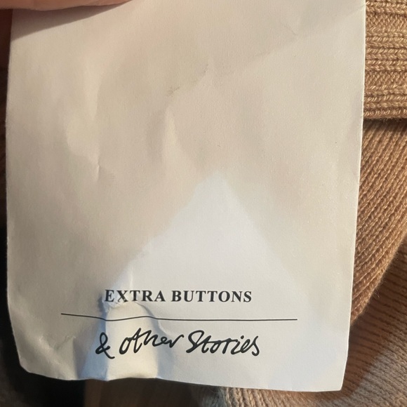 & Other Stories dress-ribbed sweater with rhinestone buttons, fits a S or XS NWT - Picture 12 of 12